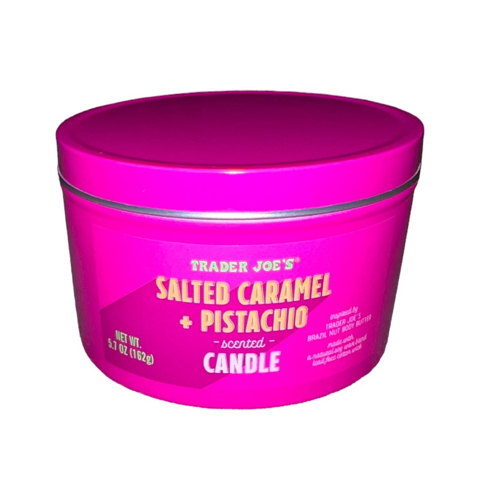 Trader Joe’s Salted Caramel + Pistachio Scented Candle